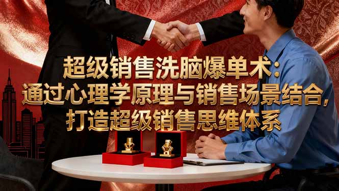 超级销售洗脑爆单术：通过心理学原理与销售场景结合,打造超级销售思维体系-老莫涯
