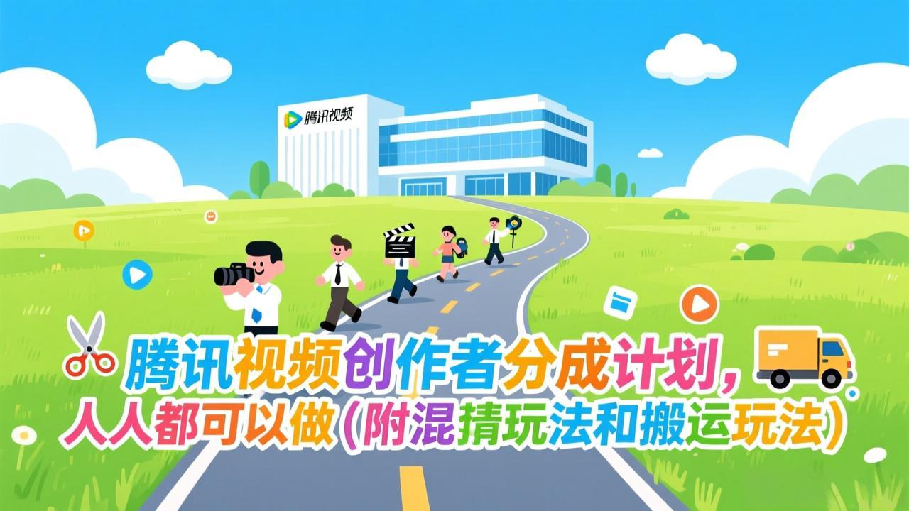 腾讯视频创作者分成计划，人人都可以做(附混剪玩法和搬运玩法-老莫涯