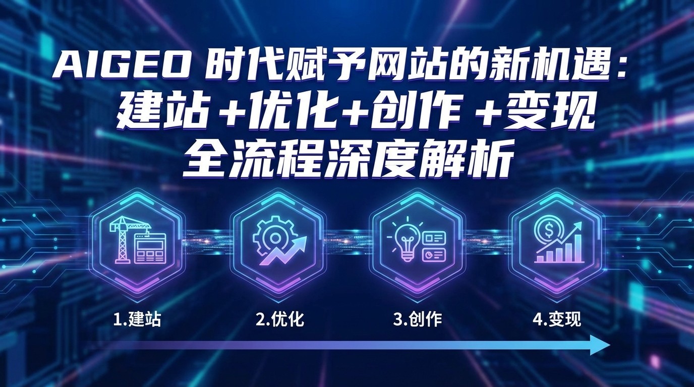 AIGEO+时代赋予网站的新机遇：建站+优化+创作+变现+全流程深度解析-老莫涯