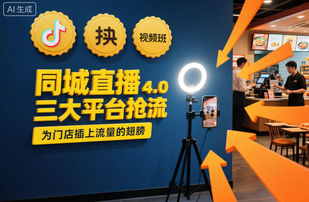 同城直播实操班4.0，三大平台抢流，为门店插上流量的翅膀-老莫涯