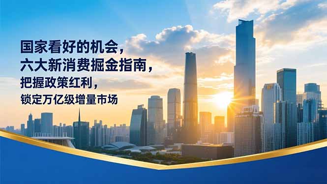 某付费文章：国家看好的机会，六大新消费掘金指南，把握政策红利，锁定万亿级增量市场-老莫涯
