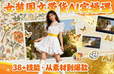 女装图文带货的AI实操课-老莫涯