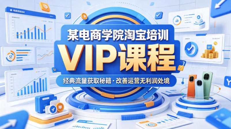 某电商学院淘宝培训VIP课程，各种经典有用的流量获取秘籍，改善运营产品没利润的处境(2026年5月)-老莫涯
