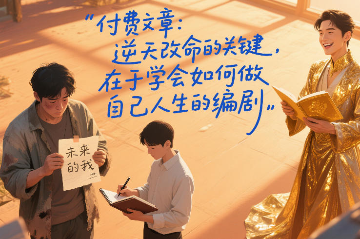 付费文章：逆天改命的关键，在于学会如何做自己人生的编剧-老莫涯