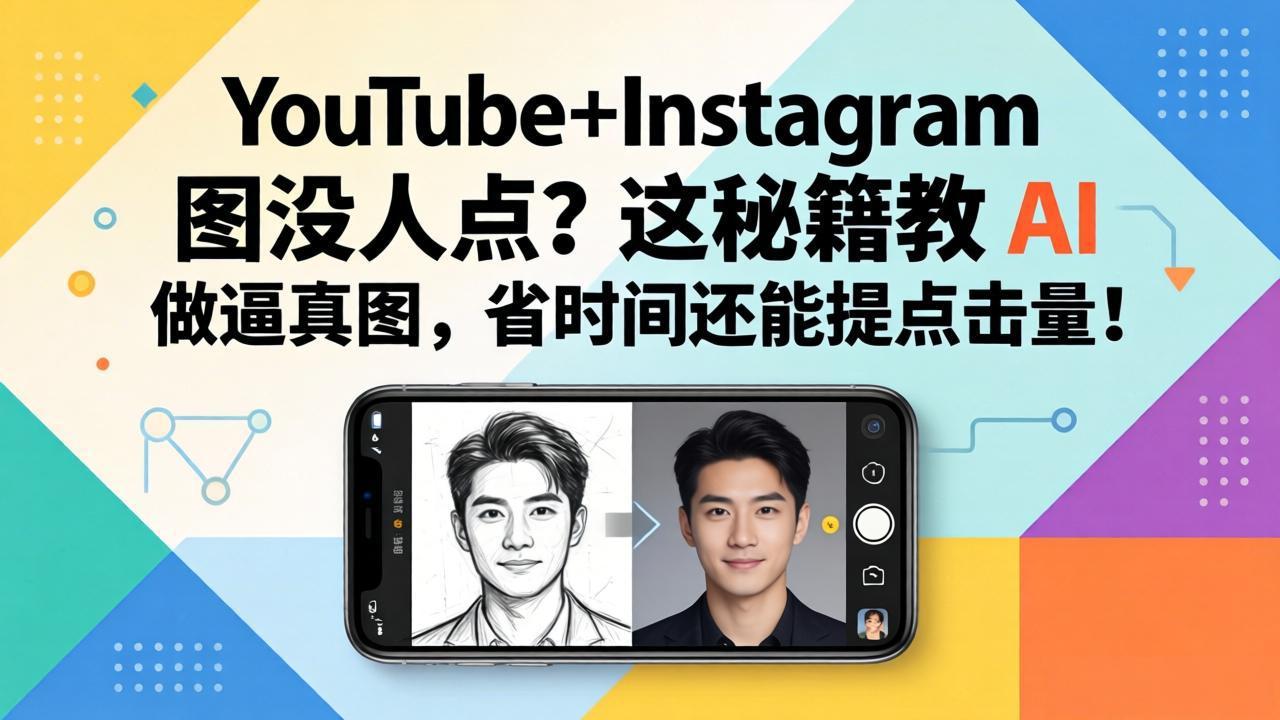 YouTube+Instagram图没人点？这秘籍教 AI 做逼真图，省时间还能提点击量-老莫涯