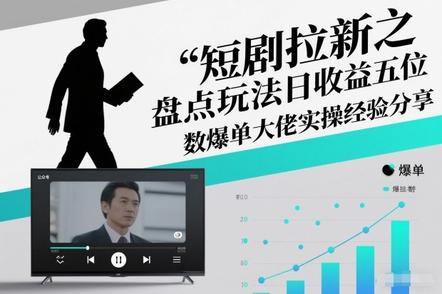 短剧拉新之盘点玩法日收益五位数爆单大佬实操经验分享-老莫涯