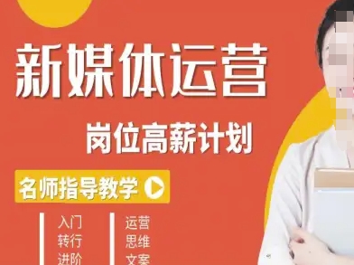 新媒体运营高薪升核培养计划，入门-转行-进阶-老莫涯