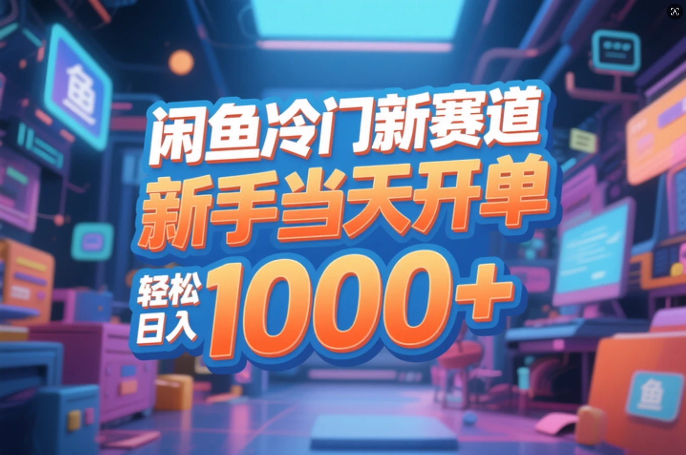 闲鱼冷门新赛道，新手当天开单，轻松日入1000+-老莫涯