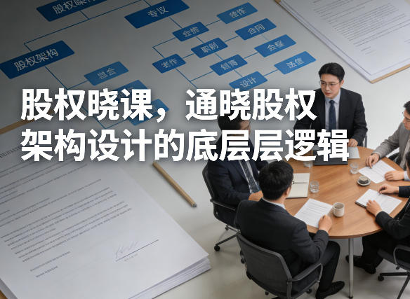 股权晓课，通晓股权架构设计的底层逻辑-老莫涯