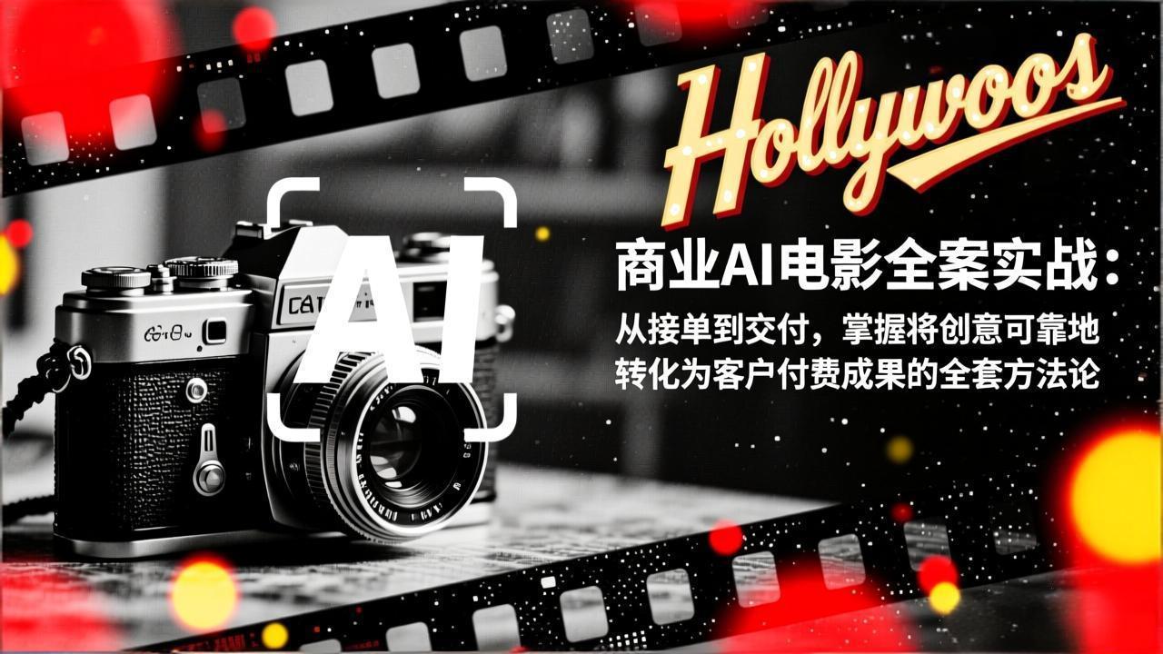 商业AI电影全案实战：从接单到交付，掌握将创意可靠地转化为客户付费成果的全套方法论-老莫涯