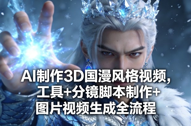 AI制作3D国漫风格视频，工具+分镜脚本制作+图片视频生成全流程-老莫涯