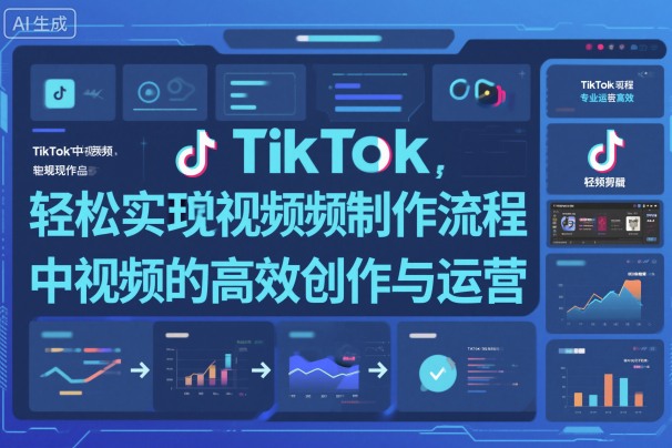 TikTok中视频制做流程，轻松实现Tk中视频的高效创作与运营-老莫涯