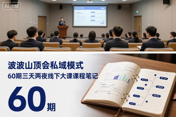 波波山顶会私域模式60期三天两夜线下大课课程笔记(文档)-老莫涯