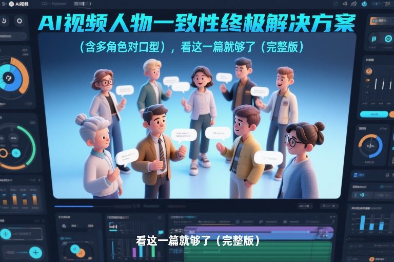 AI视频人物一致性终极解决方案(含多角色对口型)，看这一篇就够了(完整版)-老莫涯
