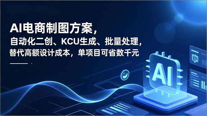 AI电商制图方案，自动化二创、SKU生成、批量处理，替代高额设计成本，单项目可省数千元-老莫涯