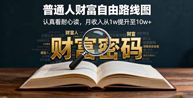 某付费文：普通人财富自由路线图，认真看耐心读，月收入从1w提升至10w+-老莫涯