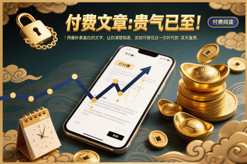 付费文章：贵气已至！用最朴素直白的文字，让你清楚知道，该如何接住这一次时代的泼天富贵-老莫涯