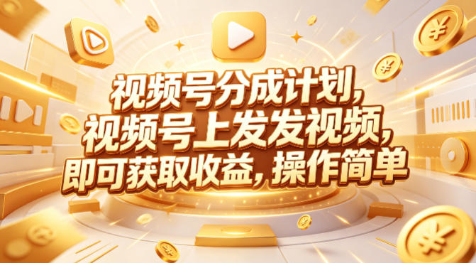 视频号分成计划，599元众筹的Red团队课程，视频号上发发视频，即可获取收益，操作简单-老莫涯