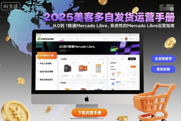 2025美客多自发货运营手册：从0到1精通Mercado Libre，系统性的Mercado Libre运营指南-老莫涯