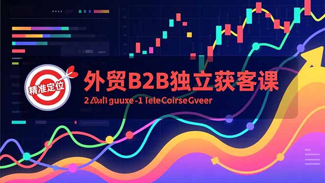 外贸B2B独立获客课，Facebook主页搭建、消息互动广告、精准定位，打造高询盘系统-老莫涯