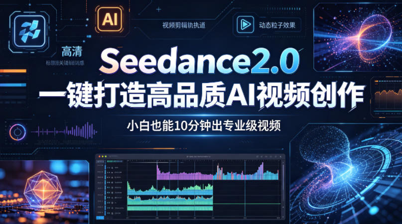 Seedance2.0一键打造高品质AI视频创作，小白也能10分钟出专业级视频-老莫涯