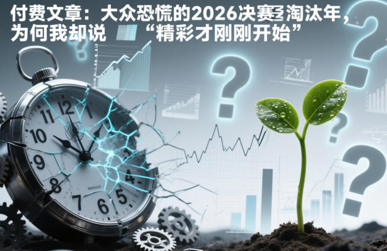 付费文章：大众恐慌的2026决赛淘汰年，为何我却说“精彩才刚刚开始”？-老莫涯