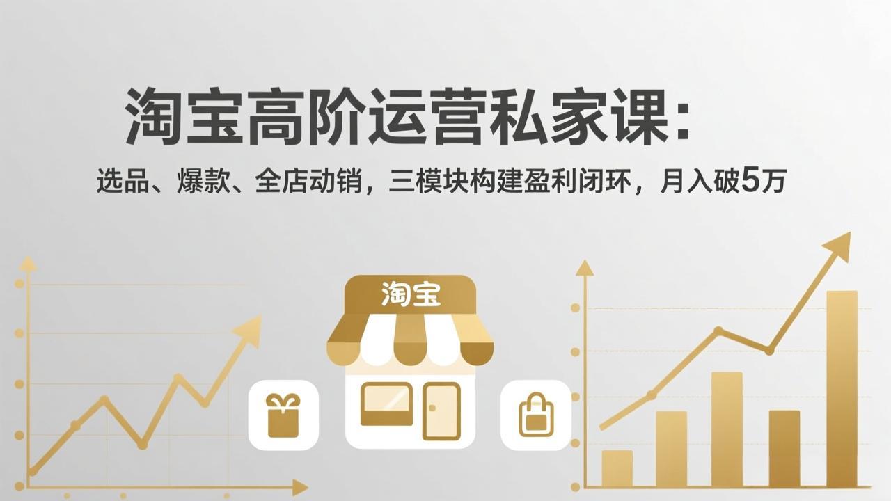 淘宝高阶运营私家课(更新26年4月-老莫涯