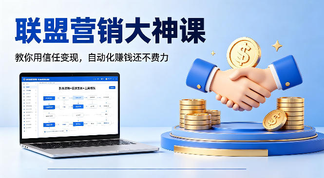联盟营销大神课，教你用信任变现，自动化賺钱还不费力【原创双语字幕】-老莫涯