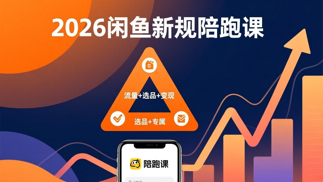 2026闲鱼高阶陪跑课全新上线，带你吃透新规玩转选品流量，从零搭建稳定变现盈利体系-老莫涯