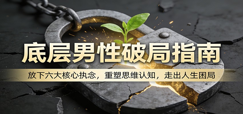 底层男性破局指南：放下六大核心执念，重塑思维认知，走出人生困局-老莫涯