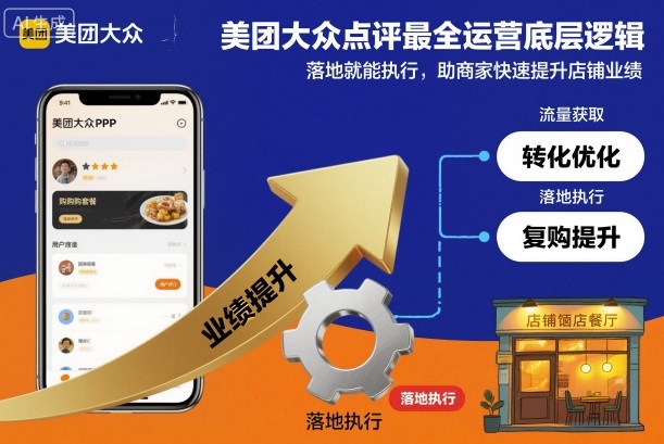 美团大众点评最全运营底层逻辑，落地就能执行，助商家快速提升店铺业绩-老莫涯