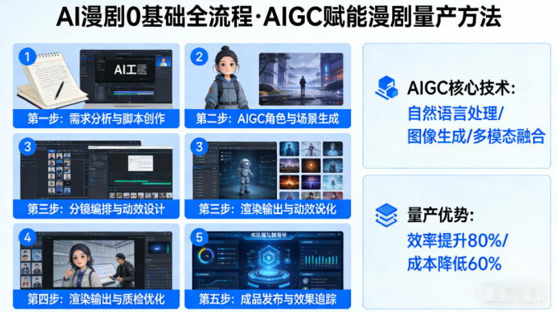 AI漫剧0基础全流程，快速掌握AIGC赋能的漫剧量产方法-老莫涯