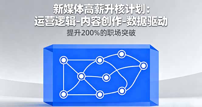 新媒体高薪升核计划：运营逻辑-内容创作-数据驱动，提升200%的职场突破-老莫涯