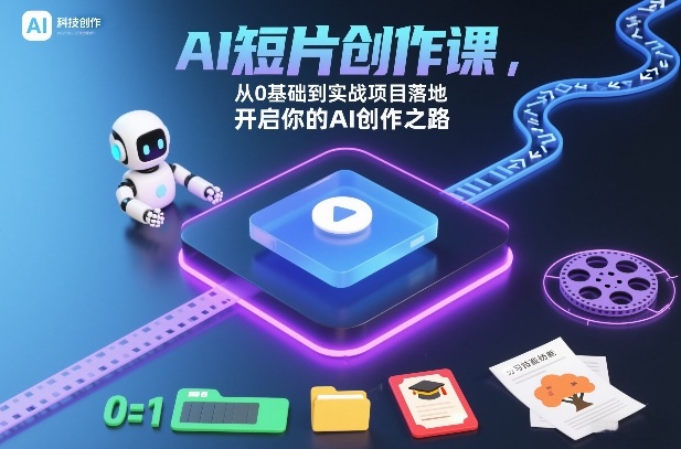 AI短片创作课，从0基础到实战项目落地，开启你的AI创作之路(更新0411)-老莫涯