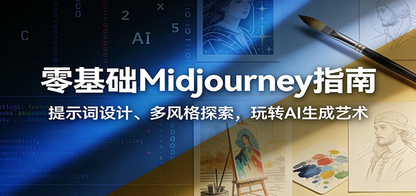 零基础Midjourney指南：提示词设计、多风格探索，玩转AI生成艺术-老莫涯