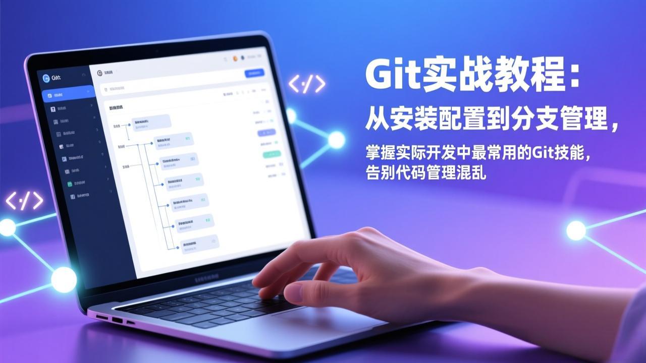 Git实战教程：从安装配置到分支管理，掌握实际开发中最常用的Git技能，告别代码管理混乱-老莫涯