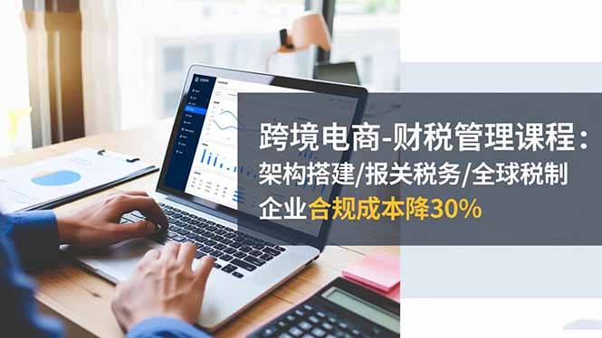 跨境电商-财税管理课程：架构搭建/报关税务/全球税制，企业合规成本降30%-老莫涯