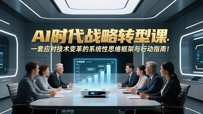 AI时代战略转型课：一套应对技术变革的系统性思维框架与行动指南！-老莫涯