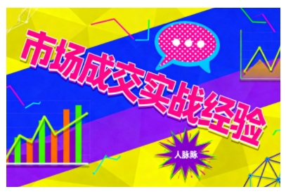 市场成交实战经验，从认知觉醒到实操落地，快速掌握市场开拓与成交核心能力-老莫涯