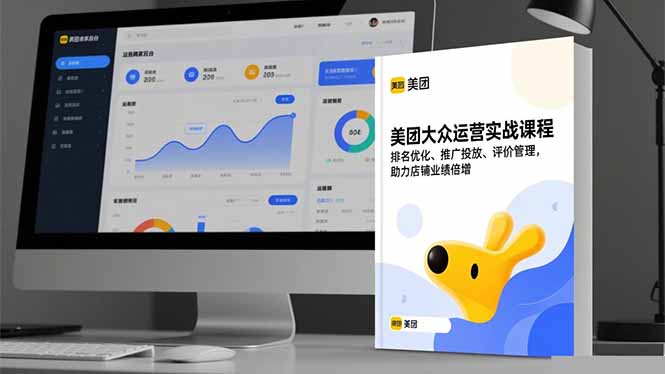 美团大众运营实战课程，排名优化、推广投放、评价管理，助力店铺业绩倍增-老莫涯