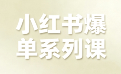 小红书爆单系列课，聚焦小红书电商全链路增长(更新)-老莫涯