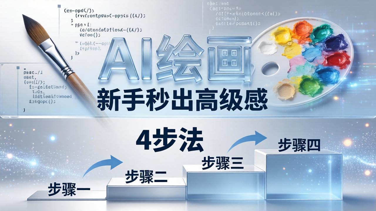 AI绘画入门别再硬磕了！即梦4步法：万能提示词公式+BRTR框架，新手秒出高级感-老莫涯