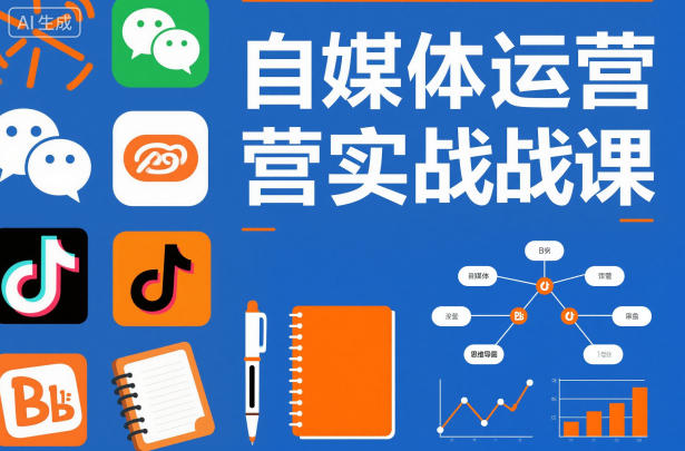 自媒体运营实战课，掌握一套系统的自媒体运营底层方法论，成为优秀的内容创作者-老莫涯